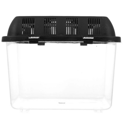 Gyvūnų mažų naminių gyvūnėlių veisimo dėžė, skirta vėžlių bakui, plastikinio konteinerio narvelio ekranas Skaidri roplių buveinė