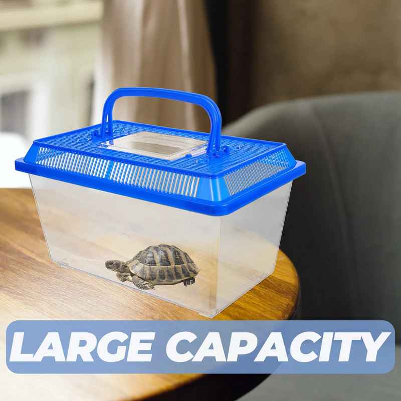 Kast roomajate tanki kasvatamine kilpkonnade toitmispuur plastikust kandja elupaik sisalik geko kilpkonn terraariumi kaas akvaariumi konteiner lemmikloom