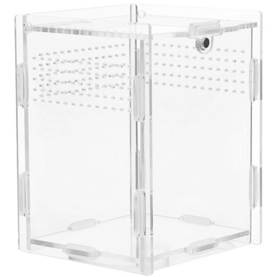 Mājdzīvnieku lēkšanas zirnekļu novietnes piederumi Akrila caurspīdīgas kastes zirnekļiem