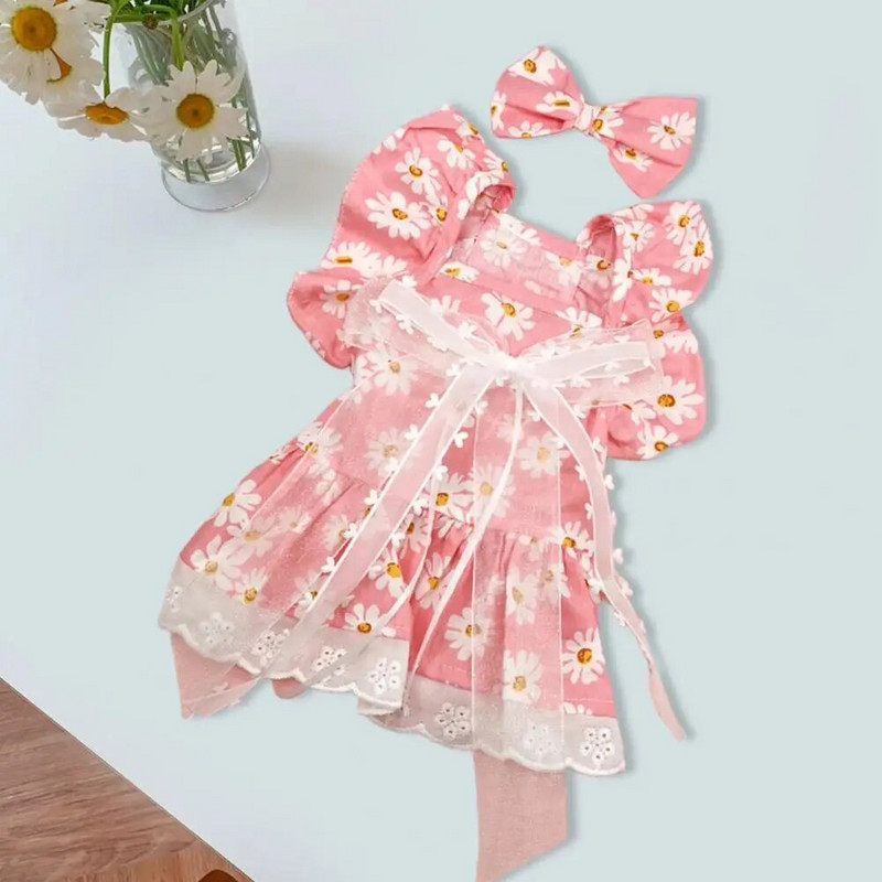 Macskaruhák Elegáns Outfit Izzadságelnyelő alkalmi viselet Nyári kutyaruha kis és közepes méretű kutyáknak