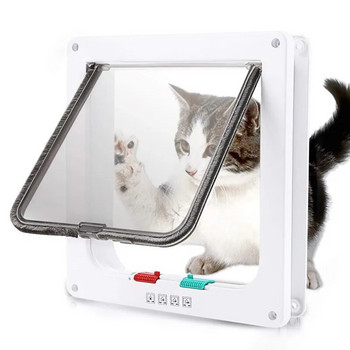 Κλειδαριά ασφαλείας με πτερύγιο για σκύλους γάτες γατάκι ABS Πλαστικό Small Pet Gate Door Kit Cat Dogs Flap πόρτες Αξεσουάρ για σκύλους γάτες