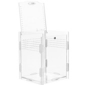 Terraariumi loomade hüppavad ämblikukarbid Akrüülist lemmikloomade pidamise kastid