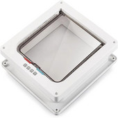 Kaķa atloka durvis sunim Kaķa kaķa kucēna drošības vārti Mazie mājdzīvnieku piederumi ABS plastmasas kaķēns ar četrvirzienu slēdzeni drošības atloku durvju suns