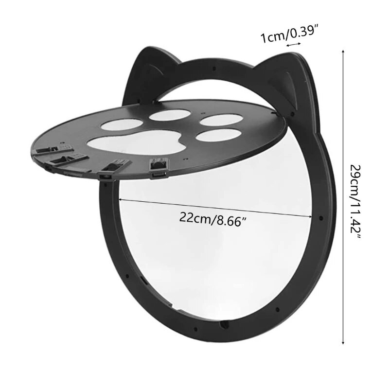 Pet Dog Πορτάκι με σήτα για γάτες με δυνατότητα κλειδώματος για υπάρχουσα σήτα