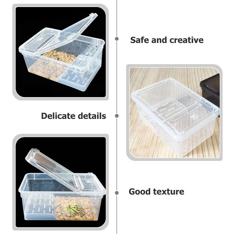 Abinieku barošanas kaste Gliemežu māja ūdens bruņurupučiem Akrila iežogojums terase terārijs rāpuļiem