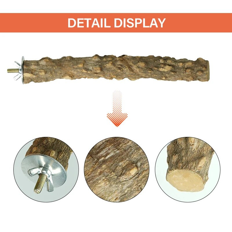 Természetes papagáj sügér Madárállvány Fa bot Mancs Köszörülő Villa Papagáj Hegymászó Madár Álló Ágak Játékok Madárketrec Kiegészítők