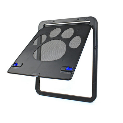 Kisállat ajtó Új széf zárható mágneses képernyő kültéri kutyák macskák ablak kapu ház szabadon belépés divat szép kert Könnyű telepítés