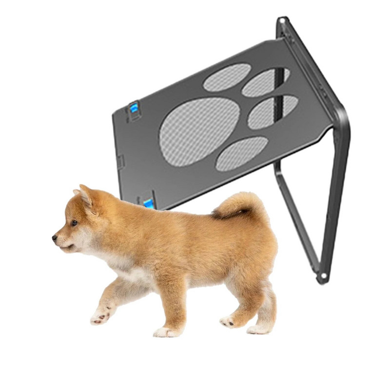 Kisállat ajtó Új széf zárható mágneses képernyő kültéri kutyák macskák ablak kapu ház szabadon belépés divat szép kert Könnyű telepítés