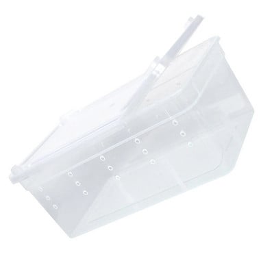 Кутия за развъждане на влечуги Прозрачна преносима пластмасова мини къщичка за домашни любимци за Гекони Насекоми Костенурки