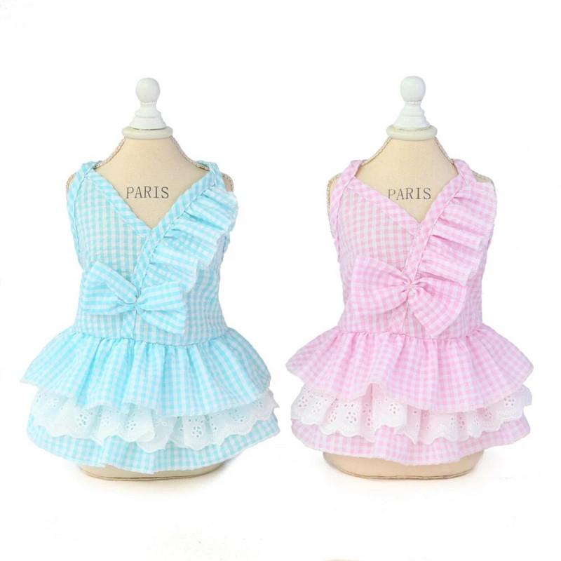 Ρούχα σκυλιών για μικρά σκυλιά Φόρεμα Sweety Princess Dress That All Seasons Puppy Lace Princess Apparel Chihuahua Dog