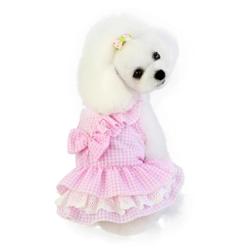 Ρούχα σκυλιών για μικρά σκυλιά Φόρεμα Sweety Princess Dress That All Seasons Puppy Lace Princess Apparel Chihuahua Dog