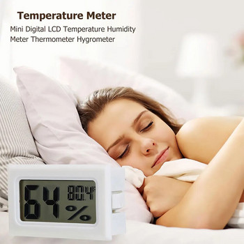 Μίνι ψηφιακό θερμόμετρο LCD Υγρόμετρο Μετρητής θερμοκρασίας εσωτερικού χώρου Αισθητήρας υγρασίας Αισθητήρας ενυδρείου Δεξαμενή Αξεσουάρ Όργανα