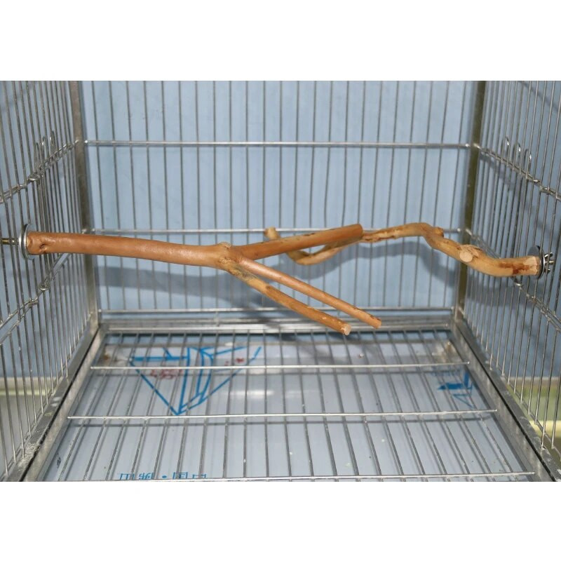 Dabīgā koka papagaiļu nūja mājdzīvnieku putnu būra statīvs, ķepu slīpēšana, tīras rotaļlietas papagaiļu papagailim mājdzīvnieku būru piederumi