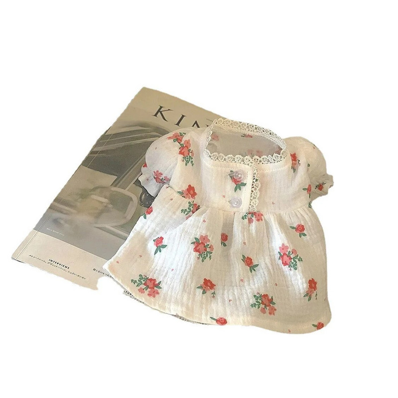 Suņu kleita Mājas Vecākiem Bērnam naktskrekls Mājas kleita Sunim Ziedu pidžamas Kaķu kleita Suņu Apģērbi Maziem Suņiem Meitene Čivava