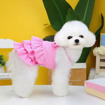 Χαριτωμένο φόρεμα πριγκίπισσας με στρίφωμα κατοικίδιο ζώο Φόρεμα για σκύλους που φοριέται εύκολα Φόρεμα για σκύλους με στρώσεις φόρεμα για κατοικίδια