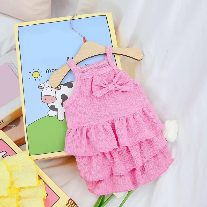 Χαριτωμένο φόρεμα πριγκίπισσας με στρίφωμα κατοικίδιο ζώο Φόρεμα για σκύλους που φοριέται εύκολα Φόρεμα για σκύλους με στρώσεις φόρεμα για κατοικίδια