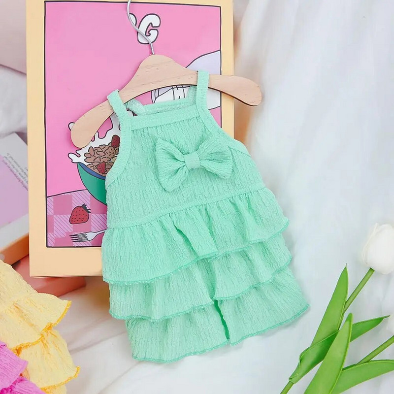 Χαριτωμένο φόρεμα πριγκίπισσας με στρίφωμα κατοικίδιο ζώο Φόρεμα για σκύλους που φοριέται εύκολα Φόρεμα για σκύλους με στρώσεις φόρεμα για κατοικίδια