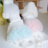 Puppy Pet Mesh Suspender Puffy Skirt Layer By Layer Tutu Skirt Pet Dog Teddy Pet Ρούχα για σκύλους Ρούχα Ρούχα για μικρά σκυλιά