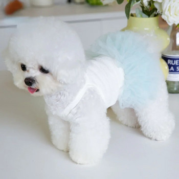 Puppy Pet Mesh Surander Puffy Skirt Layer by Layer Tutu Skirt Pet Dog Teddy Pet Clothing Дрехи за кучета Дрехи за малки кучета
