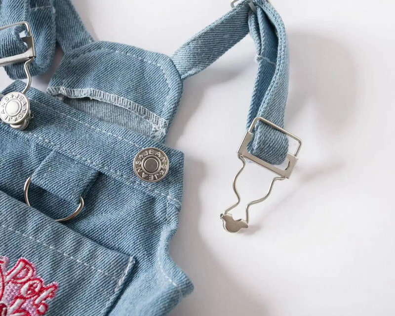 Mājdzīvnieku džinsa siksnu svārki suņu apģērbi Pavasaris/vasara Jauni džinsa siksnu svārki Lācīši Suņu Kaķi Apģērbi Suņu Apģērbi Maziem Suņiem