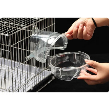 Прозрачна голяма вана за папагал Външен душ Октопод Вана за домашни любимци Консумативи за птици