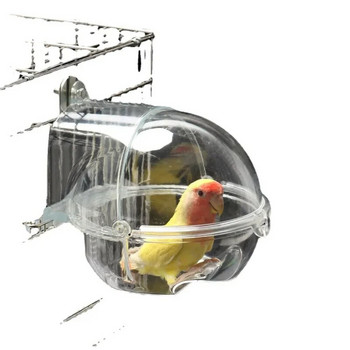 Прозрачна голяма вана за папагал Външен душ Октопод Вана за домашни любимци Консумативи за птици