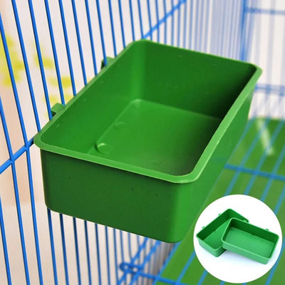 Plastic Bird Bath Tub Parrot Shower Bathtub Bird Food Bowl for Cage Feeders Small Bird Parrot Cage Toys Hanging Shower