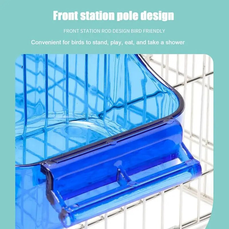 Kupka za ptice za kavez Kadica za kupanje papiga Kadica za kupanje u kavezu za ptice Bazen za kadu za ptice Prikladna, debela, čvrsta za papige korelije.