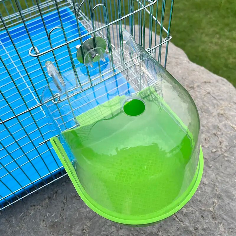 Piekarināms putnu vannas kubs ar fiksētām skrūvēm Papagaiļi Vannas vannas dušas kastes Būris Piederums putnu ūdens kastei