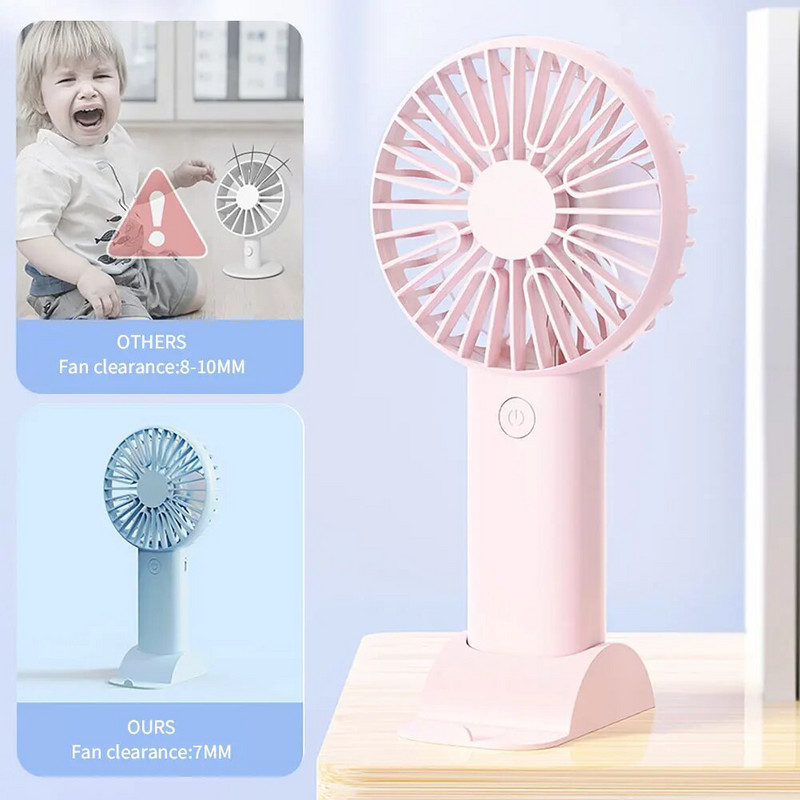 Mini portatīvie ventilatori Rokas USB uzlādējams ventilators Mini galda gaisa dzesētājs āra ventilators dzesēšanas ceļojumu rokas ventilatori ventilācijas ventilators