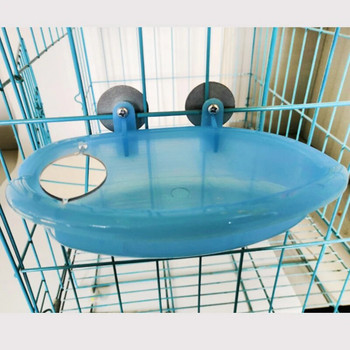Μπανιέρα πουλιού με καθρέφτη παπαγάλος παιωνία δέρμα τίγρης μπανιέρα λεκάνη φαγητού κουτί φαγητού
