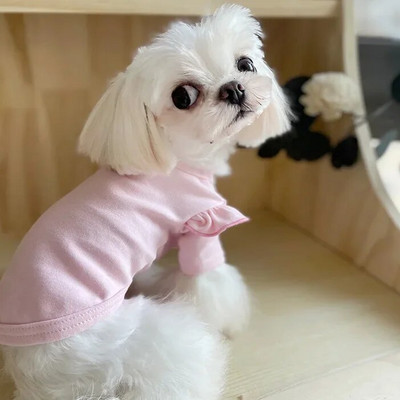 Mīlīgs mājdzīvnieks plīša princese kleita siksna svārki suns maz lidojošas piedurknes Pamatne kucēns mētelis ziemas suns apģērbs bumbu svārki suns apģērbs