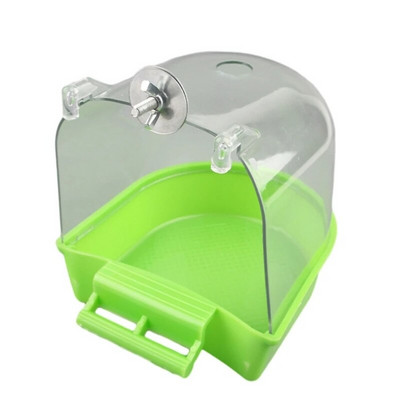 Igas suuruses lindude ujumisruum Parrot Bird Clear Vanniga Bird Cage Dušikoksiga vannituba Conures Small Bird jaoks