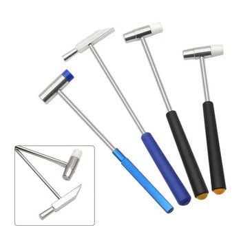 1 τμχ Small Hammer DIY Repair Tool Metal Rubber Mini Hammer Φορητό σφυρί διπλής κεφαλής για επισκευή ρολογιών κοσμημάτων