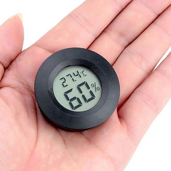 2бр. Мини LCD термометър Хигрометър Измерватели Цифров измервател на температурата на аквариума за влечуги Измервател на влажността Детектор за резервоар за аквариум