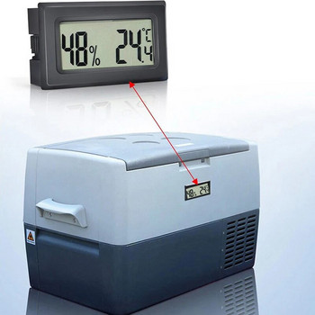 2 τμχ Μίνι LCD Θερμόμετρο Υγρόμετρο Ψηφιακό ερπετό Ενυδρείο Ανιχνευτής θερμοκρασίας υγρασίας για δεξαμενή ενυδρείου