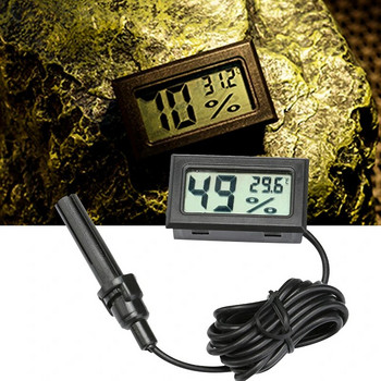 2 τμχ Μίνι LCD Θερμόμετρο Υγρόμετρο Ψηφιακό ερπετό Ενυδρείο Ανιχνευτής θερμοκρασίας υγρασίας για δεξαμενή ενυδρείου