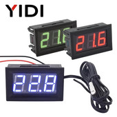 0,56 LED digitaalne termomeeter DC 5-12V 12V auto inkubaator akvaariumi temperatuurisond andur mõõtja detektor ilmajaama monitor