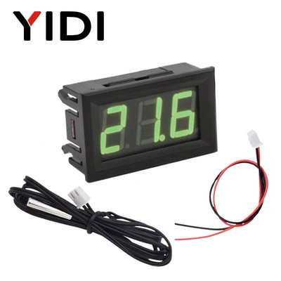 0,56 LED digitaalne termomeeter DC 5-12V 12V auto inkubaator akvaariumi temperatuurisond andur mõõtja detektor ilmajaama monitor
