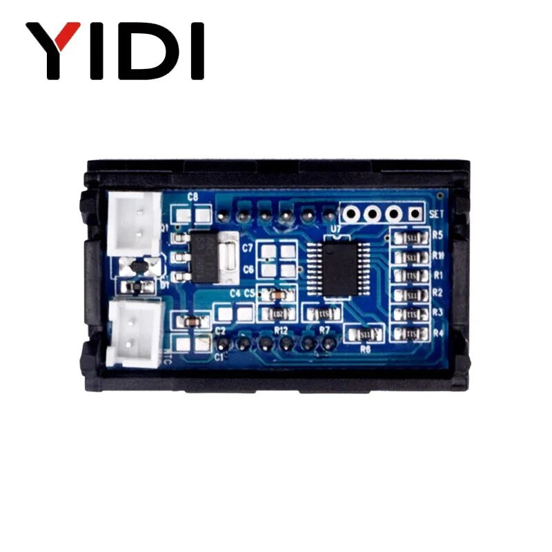 0,56 LED skaitmeninis termometras DC 5-12V 12V automobilio inkubatorius akvariumo temperatūros zondas jutiklis matuoklis detektorius orų stoties monitorius