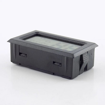 черен Мини LCD Цифров термометър Хигрометър Целзий Вътрешен преносим температурен сензор Инструменти за влажност за аквариум домашни любимци