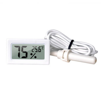 Вграден измервател на температура и влажност FY-12 Електронен хигрометър Цифров измервател на температура и влажност със сонда 1 бр.