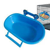 Bird Bathtub Hang Bathtub Box for Parrot Wall Mounted Outdoor Bird Water Feeder for Medium Parakeet Small