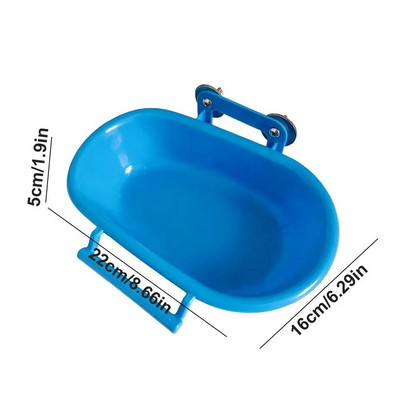 Bird Bathtub Hang Bathtub Box for Parrot Wall Mounted Outdoor Bird Water Feeder for Medium Parakeet Small