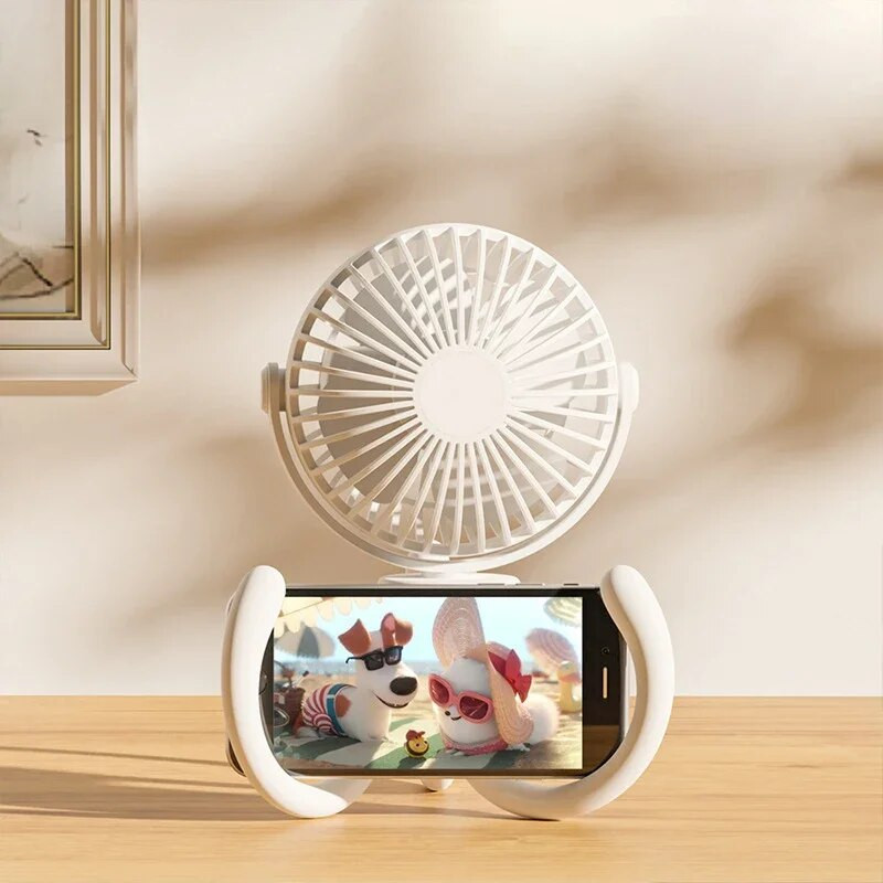 2023 Νέος φορητός ανεμιστήρας περιέλιξης παιδικού καροτσιού Usb Small Summer Sute Mini Octopus Electric Fan Electric Fan Electric Angle Regule of Fan