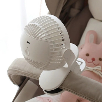 Κορεάτικος ανεμιστήρας καροτσιού μωρού Φορητός ανεμιστήρας με κλιπ 3 ταχυτήτων USB ασύρματος επαναφορτιζόμενος ανεμιστήρας κινουμένων σχεδίων εξωτερικού χώρου