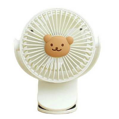 Korea lapsevankri ventilaator kaasaskantav klambriga ventilaator 3 kiirusega USB juhtmeta laetav multifilmi ventilaator välitingimustes