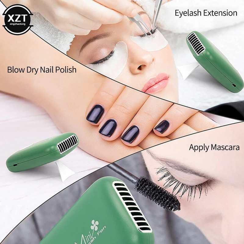 Φορητός φορητός άφυλλος μικρός ανεμιστήρας USB φόρτισης εμβολιασμός φύτευση ψεύτικης βλεφαρίδας πιστολάκι μαλλιών εμβολιασμένα αξεσουάρ βλεφαρίδων