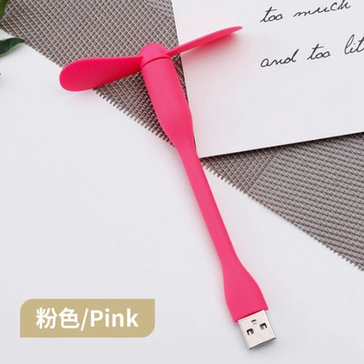 Mini USB ventiliatorius Lankstus lankstomas ventiliatorius, skirtas Power Bank nešiojamojo kompiuterio kintamosios srovės įkrovikliui nešiojamas rankinis ventiliatorius, skirtas kompiuterio vasaros įtaisui