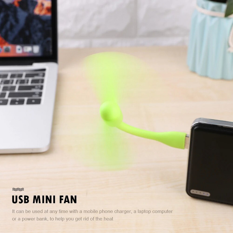 Mini USB ventilator Fleksibilni savitljivi ventilator za Power Bank Laptop PC AC punjač Prijenosni ručni ventilator za računalo Summer Gadget